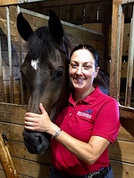 Horse and owner