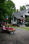 Flowers for sale during Palisades History Day.